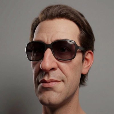 3D render caricature