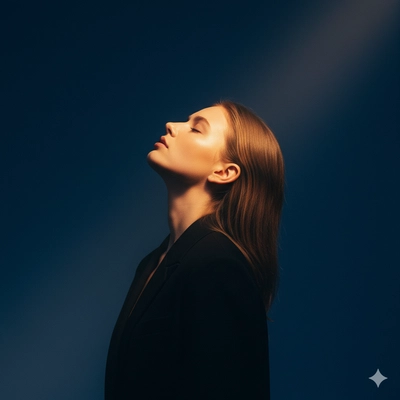 A cinematic study of a young woman in light