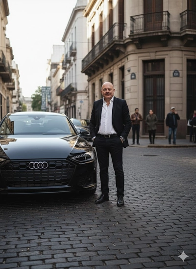 A man and his car