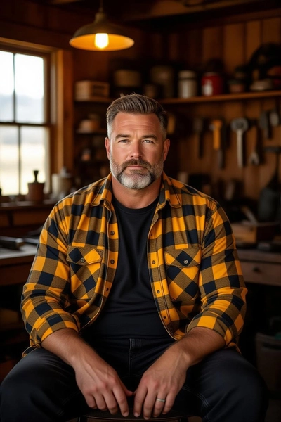 A Man Workshop Vibe – Plaid Shirt