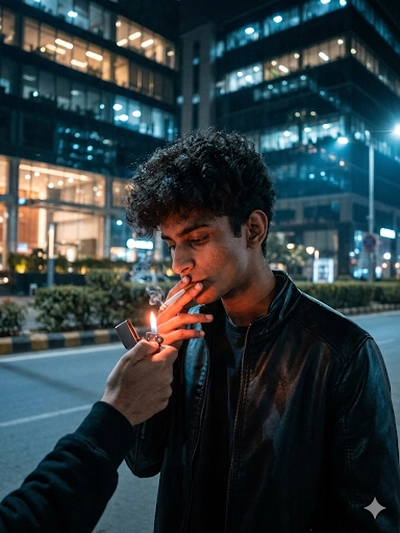 Aesthetic cigarette lightning prompt