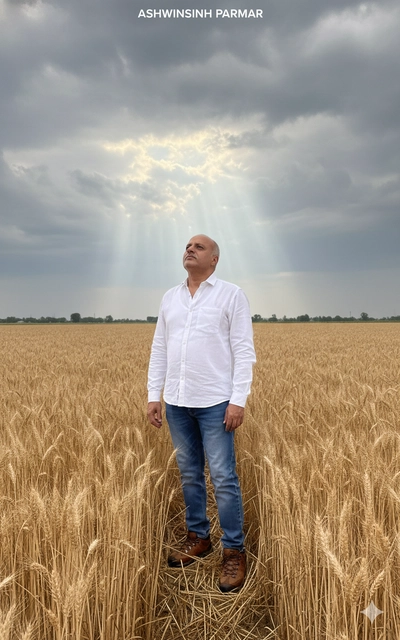 Ashwinsinh in Farm