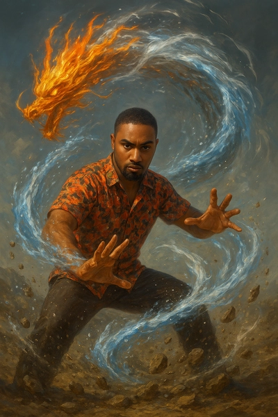 Avatar style bending stance