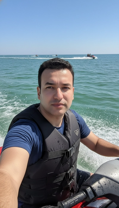 Between the wind and the waves.