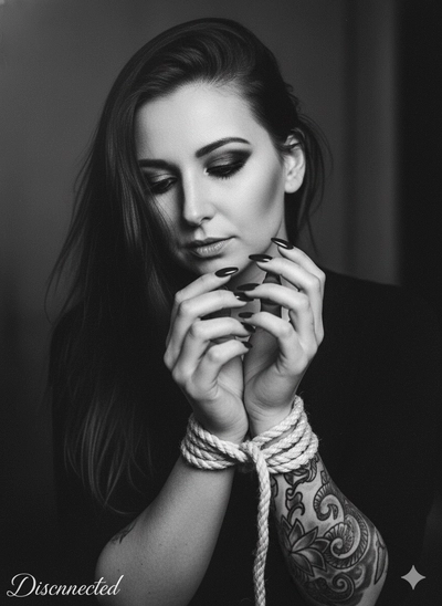black and white bondage