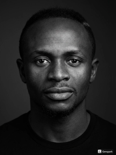 black and white portrait