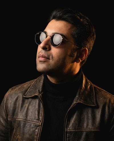 brown aged leather jacket