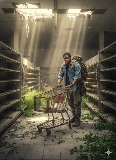 carrinho de compras enferrujado