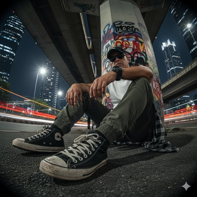 Casual a man street