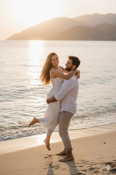 Couple in beach