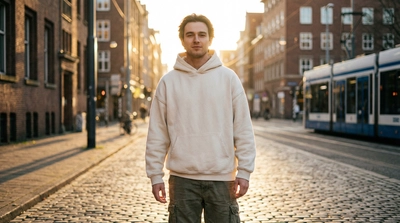 CREAM HOODIE SUNSET