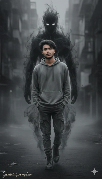 CREATE A DETAILED, MANGA INSPIRED, STREET-ART-STYLE PORTRAIT OF ME IN UPLOADED IMAGE, STANDING AGAIN