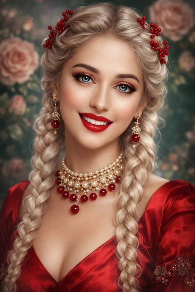 Crimson Enchantress: The Rose-Bound Queen