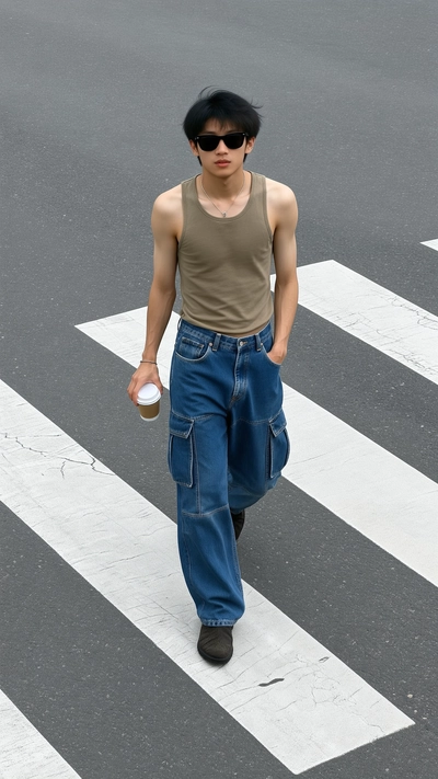Crossing the street
