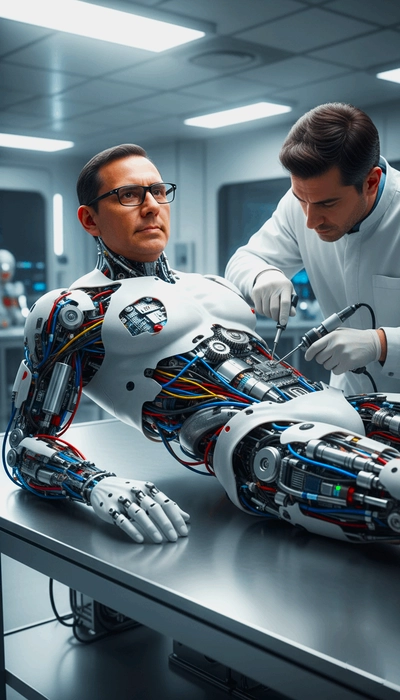 Cyborg creado en taller