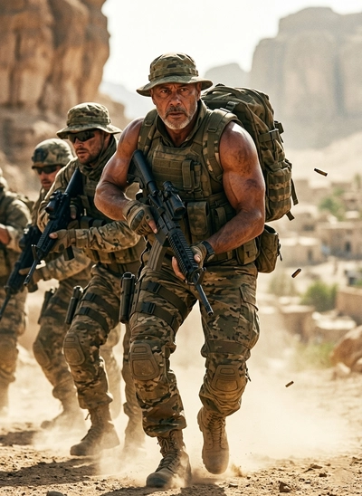 Desert soldier tactical mode