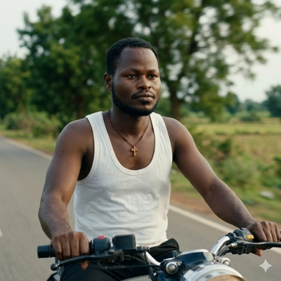 Driving motorcycle