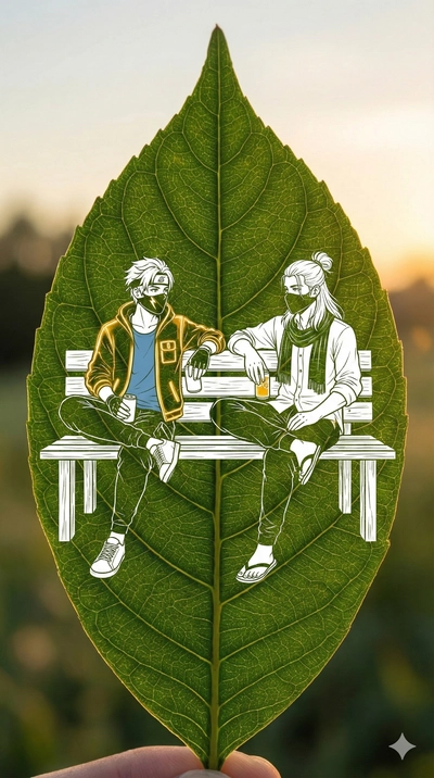 DUO LEAF ART — JUICE CANS + FRIENDSHIP VIBE