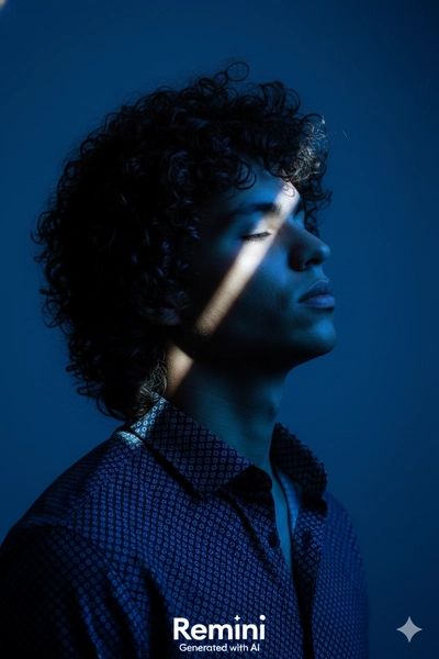 🔵🌌 Editorial Theme: “Luz Azul em Silêncio”