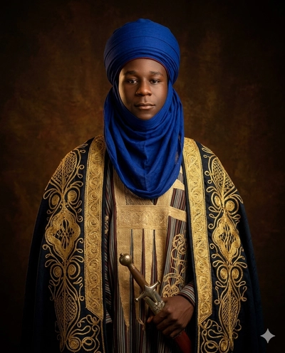 Emir of Kano Royal Portrait (Ultra-Realistic, Identity Locked)
