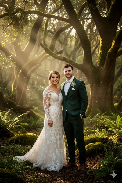 Enchanted Forest Fairytale Portrait (Cinematic Glow)