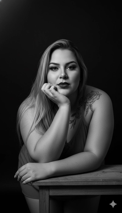 Ensaio fotográfico preto e branco