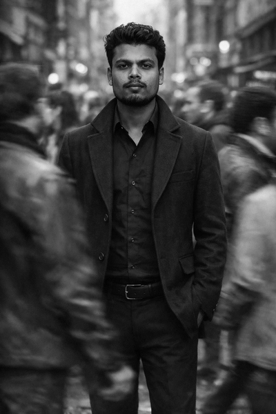 Focused man