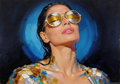 Gilded Vision: The Eyes Beyond Form