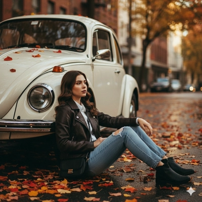 Girl vs beetle