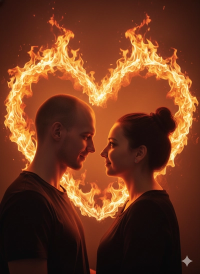 glowing heart