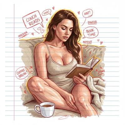 Hand-drawn portrait illustration