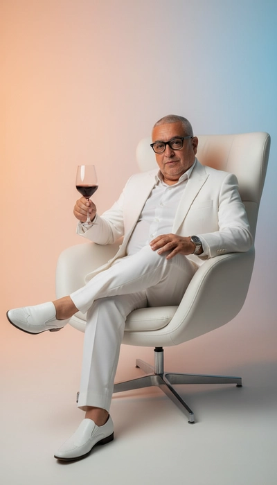 Hombre elegante y seguro de si