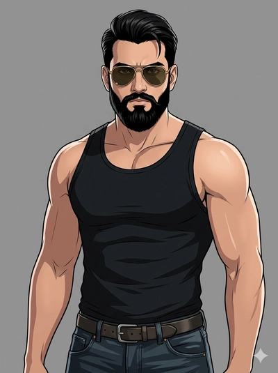illustration of a muscular