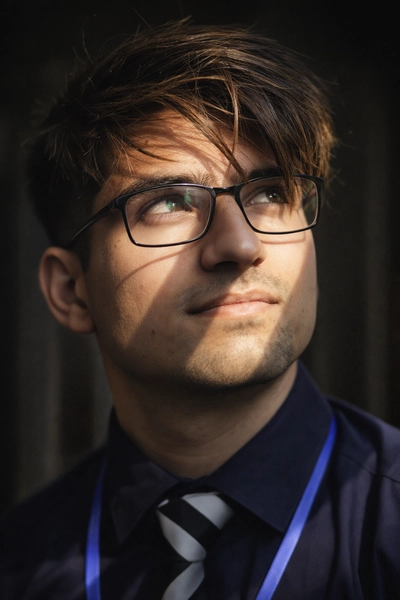 Lightbound Gaze – A Cinematic Identity Portrait