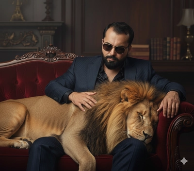 Love with lion