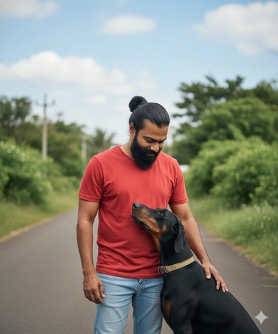 Man with a Dog