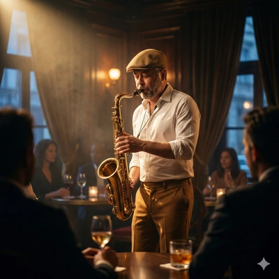 Midnight Spotlight Sax