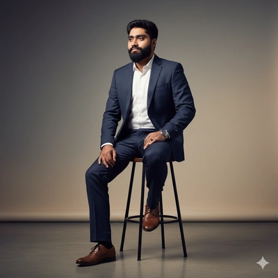 Modern Executive Portrait – Cinematic Corporate Editorial Style