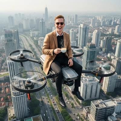 Morning coffee tastes better at 500ft.