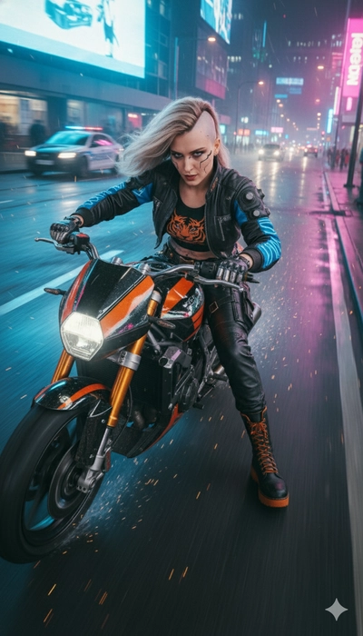 Mulher Cyborg em f7ga