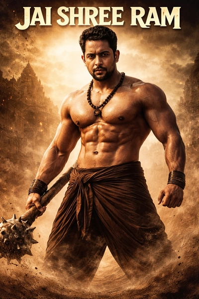 Pehelwan" (wrestler) aligns with the muscular physique and sandy arena