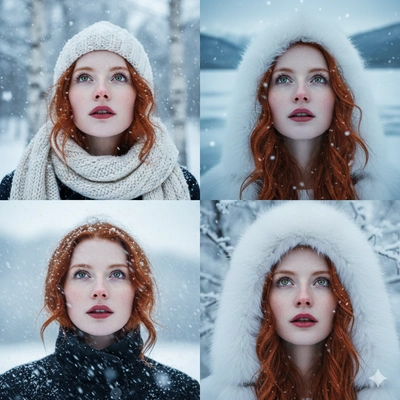 RED IN SNOW