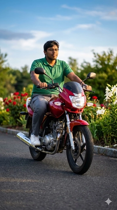 Red motor cycle  ai prompts