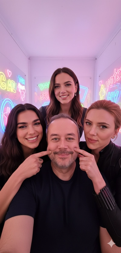 Selfie with famouses