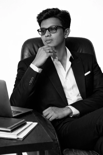 Studio style office photoshoot