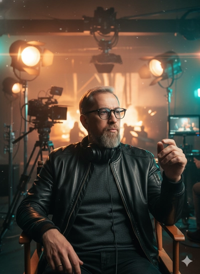 “The Action Director” — Cinematic Studio Portrait