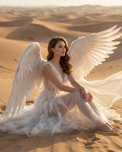 The Angel Between Dunes