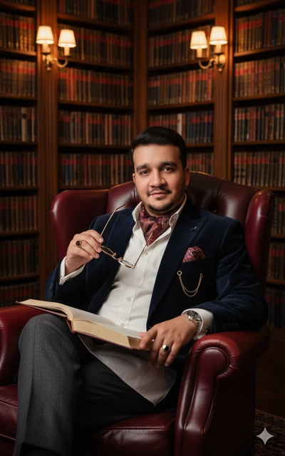 The Scholar’s Retreat Portrait in the Private Library