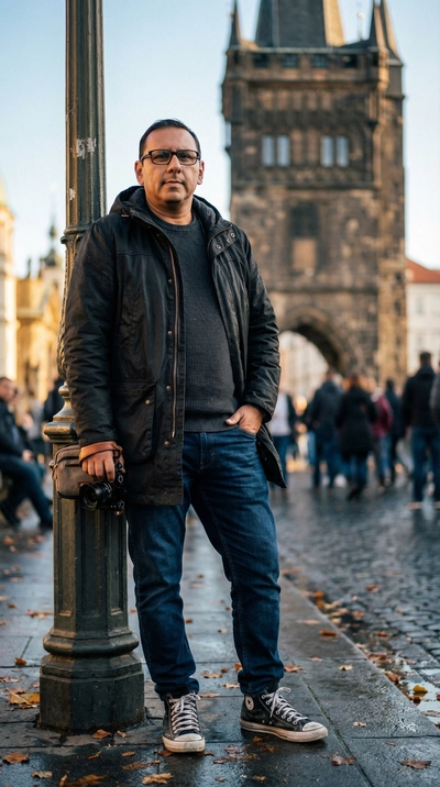 Turist in the street