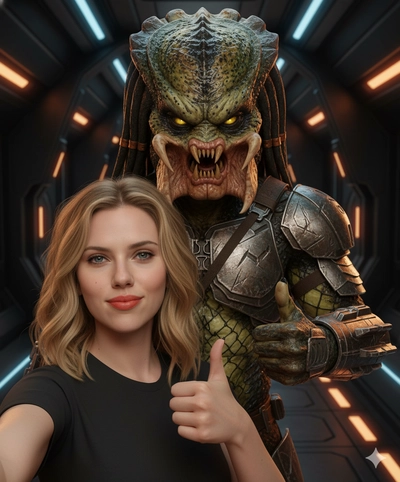 Yautja com máscara Like